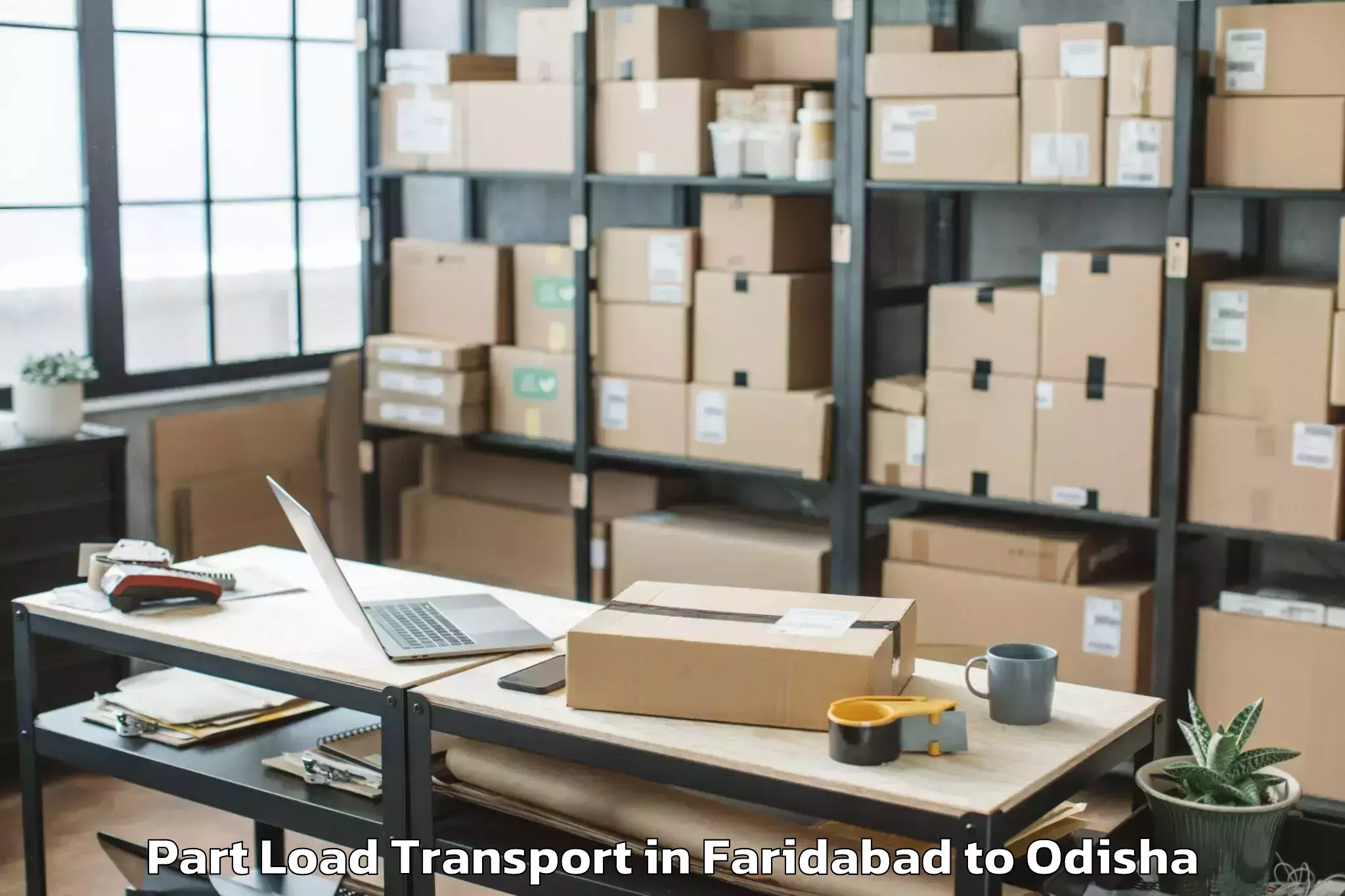 Top Faridabad to Bondamunda Part Load Transport Available